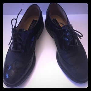 Steve Madden Melin Blk Patent Oxfords